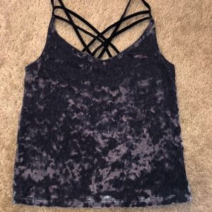 American Eagle velvet tank